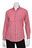 Womens Red Gingham Dress Shirt - back view