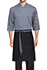 Wide Half Bistro Apron with Contrast Ties - back view