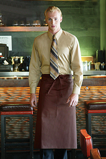 Bistro Apron: Chocolate - side view